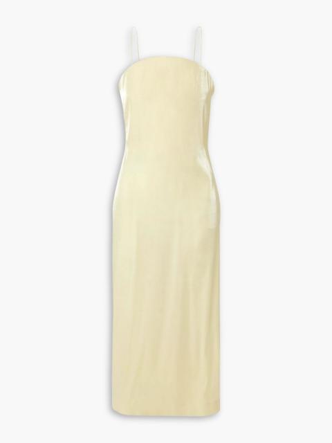 JACQUEMUS Carino satin midi dress