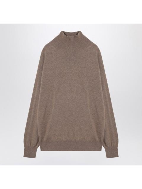 AURALEE Auralee Light Brown Cashmere Turtleneck Men