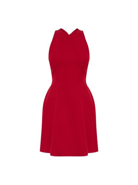 halter-neck A-line dress