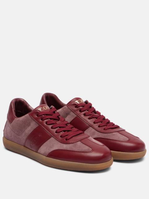 Tod's Tabs leather and suede sneakers