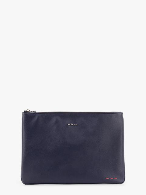 KITON CIRO PAONE - Kiton Ciro Paone Leather Clutch With Frontal Logo