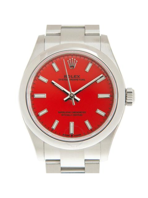 ROLEX Rolex Oyster Perpetual 31 Coral Red Dial Automatic Ladies Watch 277200CRLRDSO