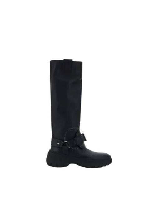 Burberry Leather Stomp High Boots