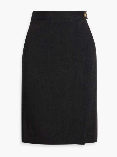 Victoria Beckham Crepe wrap skirt