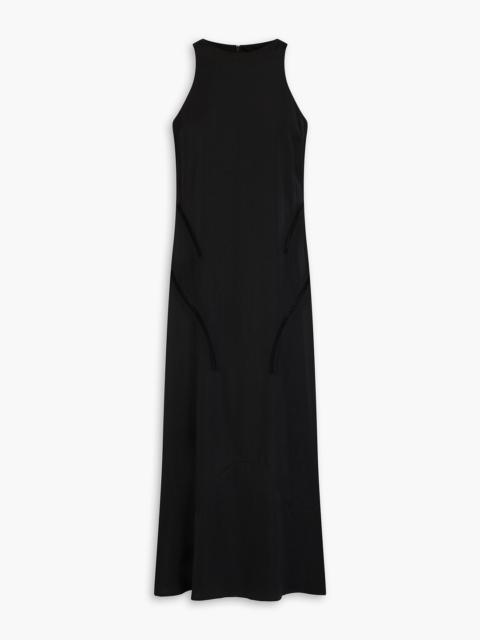 RÓHE Lattice-trimmed crepe midi dress