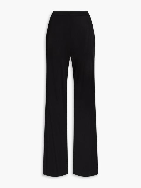 DIANE VON FURSTENBERG Holly satin-jersey wide-leg pants