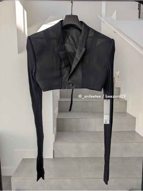Rick Owens 💥$4K COBRA MICRO TATLIN CROPPED JACKET SS24 LIDO
