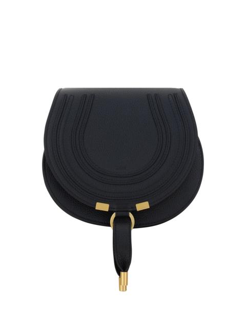 Chloé Chloé Small Marcie Leather Shoulder Bag Black