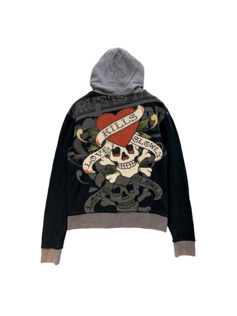 Other Designers Ed Hardy by Christian Audigier Fullprint Hoodies #9091-56