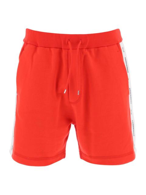 Dsquared2 Burbs Sweatshorts With Logo Bands