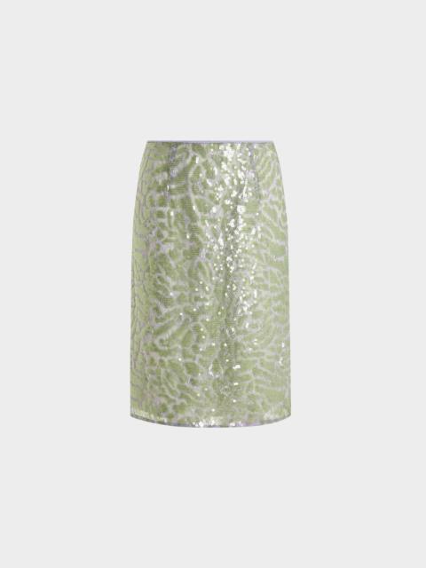 16ARLINGTON ELICE MIDI SKIRT IN LACE SEQUIN