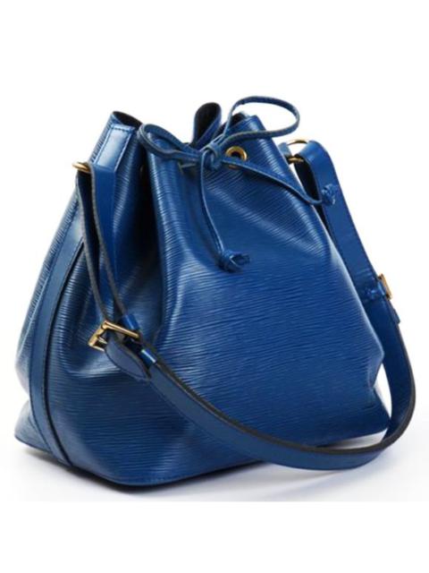 BEAUTIFUL Authentic Louis Vuitton Vintage Epi Petit Noe Shoulder Bag Toledo Blue
