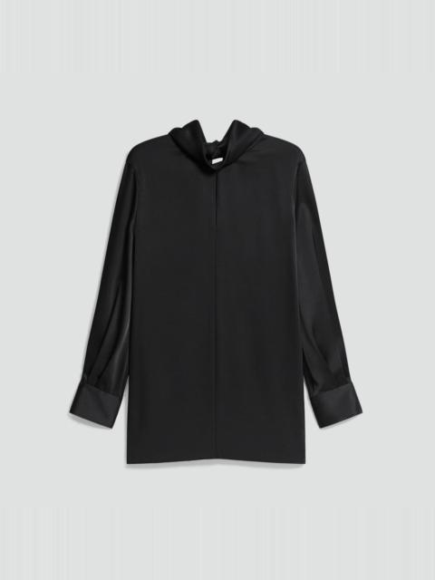 Theory Blouson Sleeve Dress in Satin