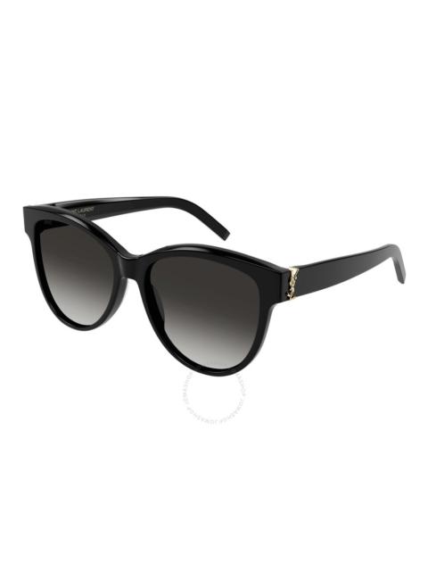 Saint Laurent Grey Gradient Butterfly Ladies Sunglasses SL M107 002 55