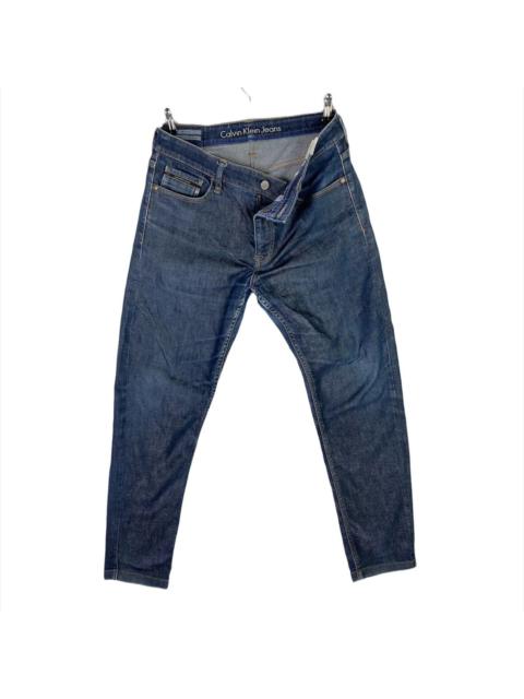 Calvin Klein Slim Straight Distressed Denim Jeans