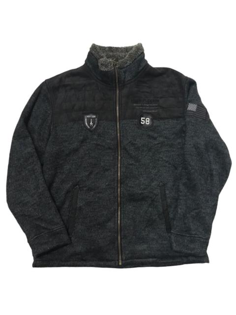 Other Designers Hush Puppies Wool Blend Zip Up Sweater Jacket