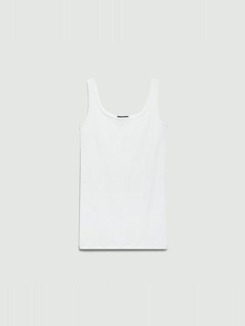 Theory Scoop Neck Tank Top in Stretch Nylon