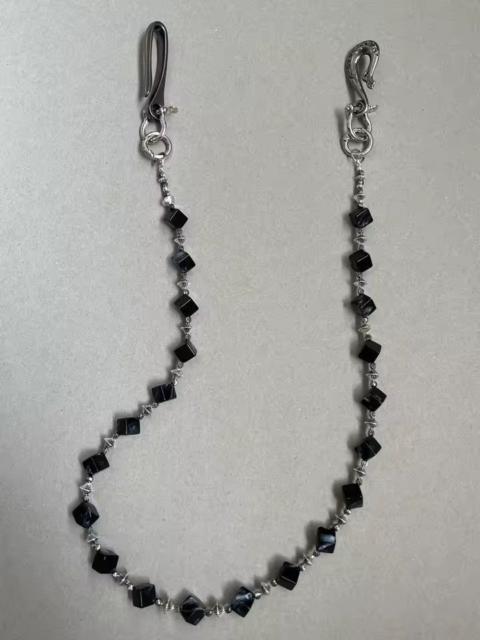Other Designers Jewelry - Ink Wash Gradient Black Acrylic Beads Wallet Chain