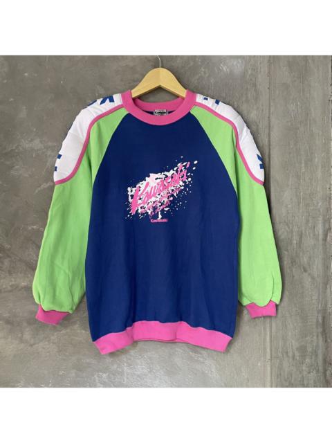 Other Designers Sports Specialties - Vintage 80s Kawasaki Motorcycle Riding Sweatshirt