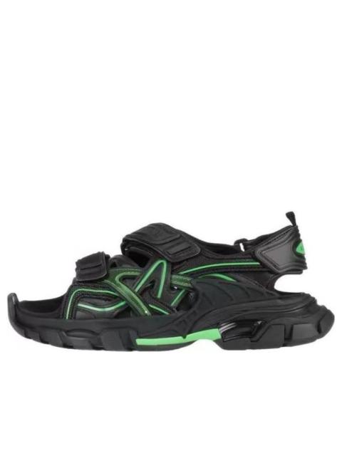 (WMNS) Balenciaga Track 2.0 Sandals 'Black Green' 617543W3AJ11030