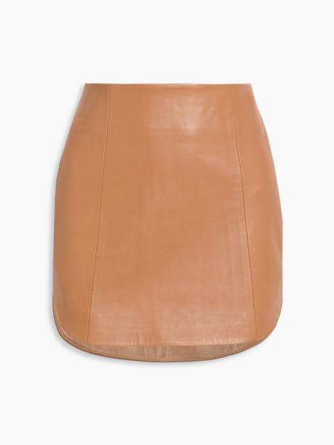 THE SEI Leather mini skirt