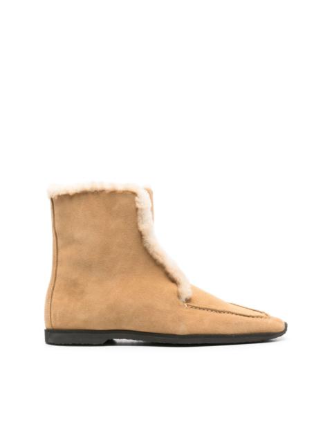 shearling-edge boots