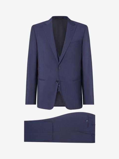 CORNELIANI Blue wool and mohair tuxedo