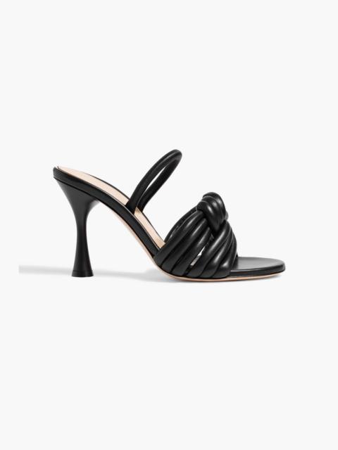 Gianvito Rossi Ottavia twisted leather mules