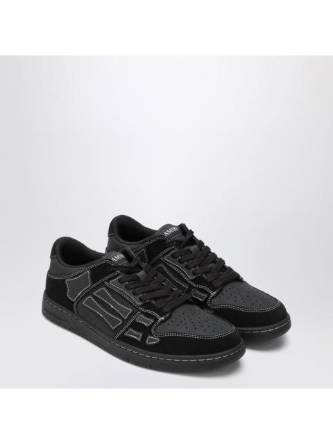Amiri Sneaker Skel Top Low Black In Leather And Suede Men