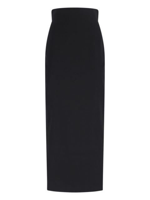 Rick Owens WOOL BLEND MAXI SKIRT