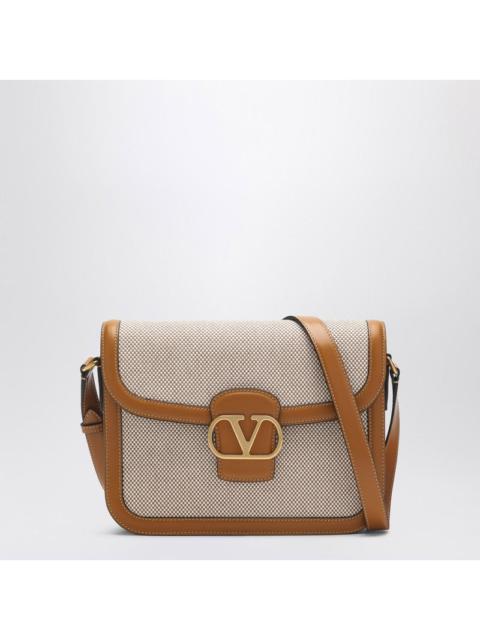 Valentino Garavani 9TO5 beige canvas and leather bag