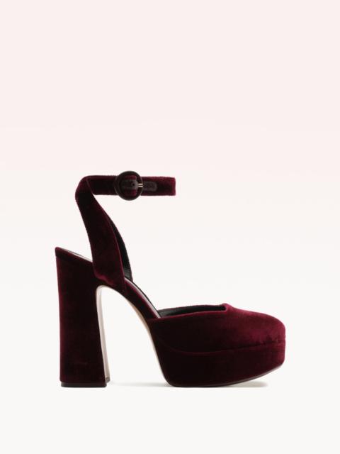 ALEXANDRE BIRMAN VITA PLATFORM 120 VELVET BURGUNDY