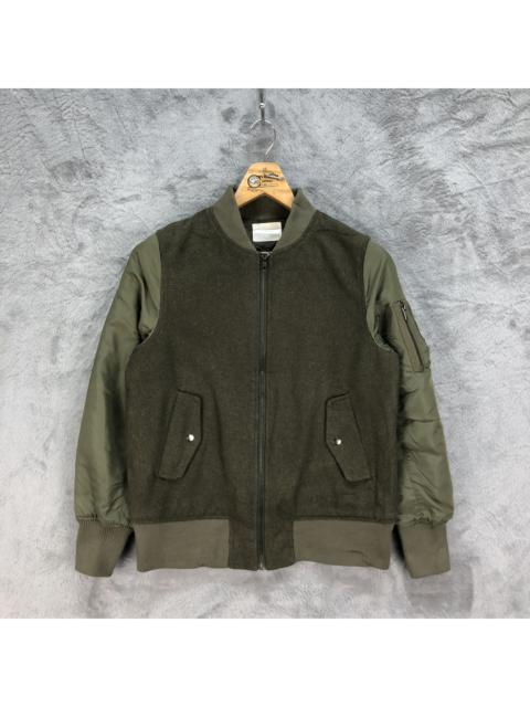 Other Designers Military - Retro Girl Military Style Wool Bomber Jacket #4830-172