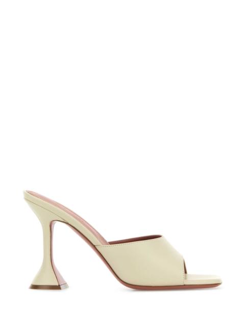 Amina Muaddi Amina Muaddi Women Sand Nappa Leather Lupita Mules