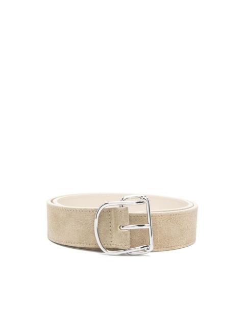 swirl suede belt