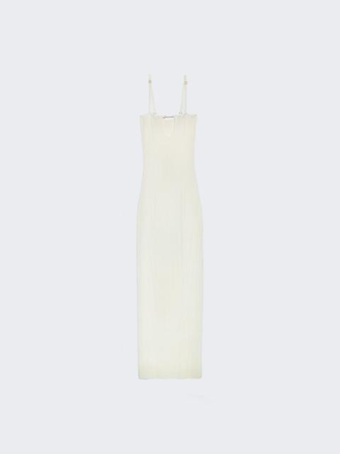 JACQUEMUS La Robe Sierra Bretelles Midi Dress Off White