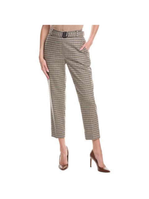 Brunello Cucinelli Brunello Cucinelli Women'S Beige Plaid Cropped Trousers
