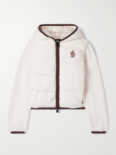 Moncler Grenoble Hooded Quilted Fleece Down Jacket
