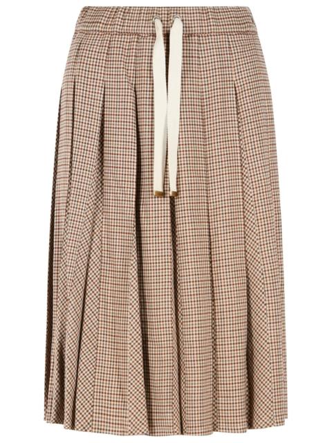 Moncler Moncler MIDI Skirt Beige Virgin Wool Blend