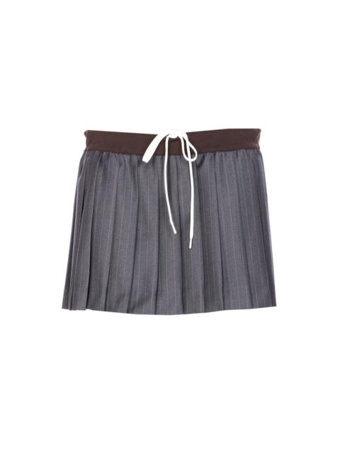 Miu Miu Miu Miu Women Plisse Plaster Miniskirt'
