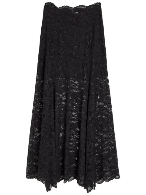 rabanne Rabanne Stretch-lace Maxi Skirt