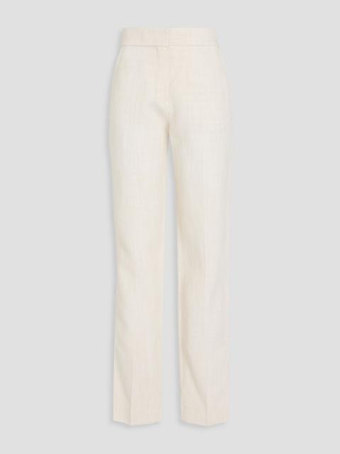 JACQUEMUS Tibau linen-blend straight-leg pants