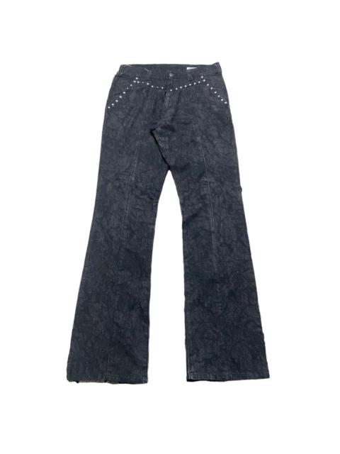 Other Designers semanticdesign - Semantic Design Fleur Denim Flare Jeans Studded
