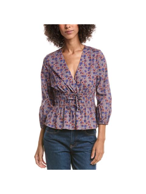 DEREK LAM 10 CROSBY Derek Lam 10 Crosby Lilith V-Neck Blouse