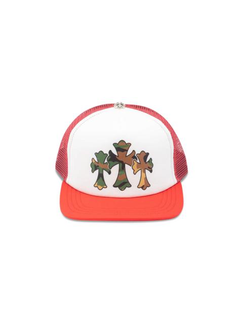 Chrome Hearts Chrome Hearts Triple Cross Trucker Hat 'Red/White'