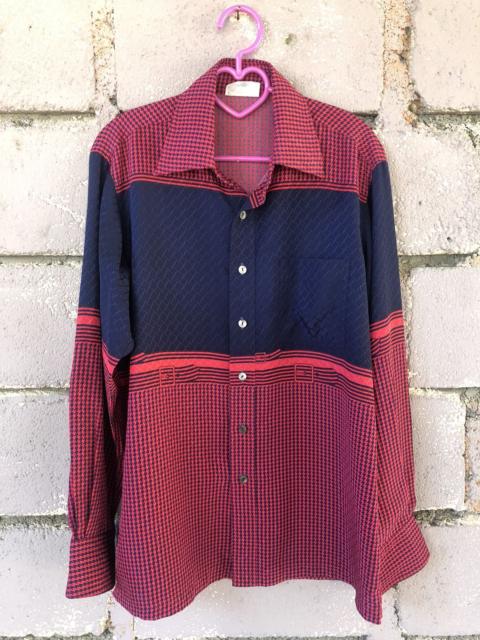 Other Designers If Six Was Nine - Rare Vintage Hardlion Rock Tokyo Silk Houndstooth Shirt