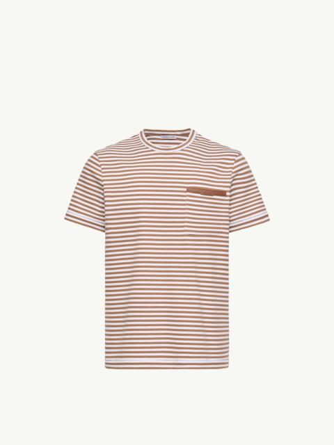 Moncler Striped Cotton T-Shirt