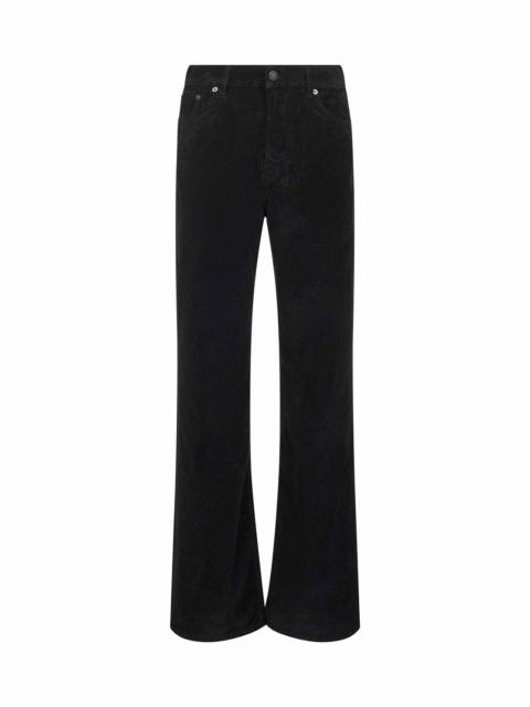 HAIKURE Black corduroy Korea Velvet Vic jeans