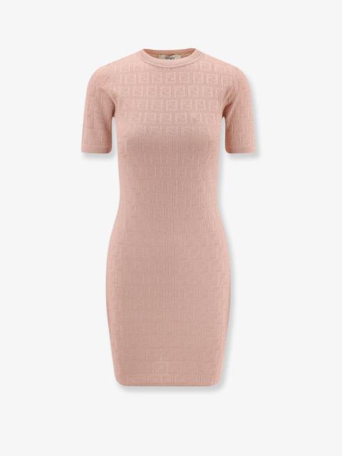 ワンピース FENDI FF cotton and viscose dress FENDI Fendi Ff Cotton And Viscose Dress | worldclassfashion
