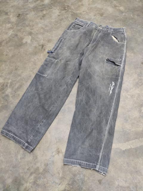 Other Designers Fubu - Kno Betta savvy denim baggy JNCO design hype faded